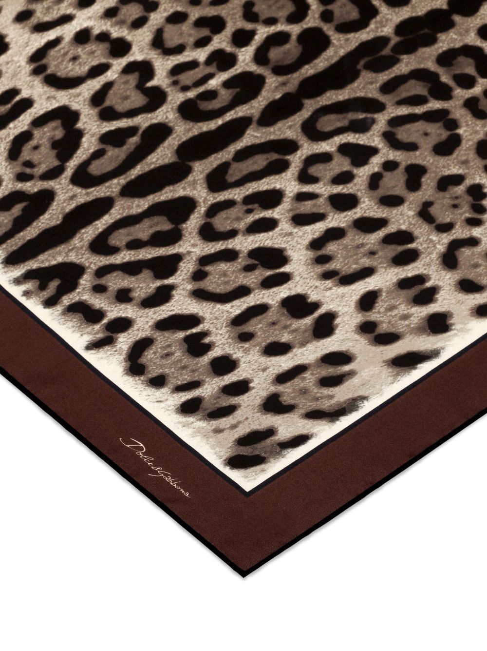 Dolce & Gabbana DOLCE & GABBANA- Leopard Print Silk Foulard