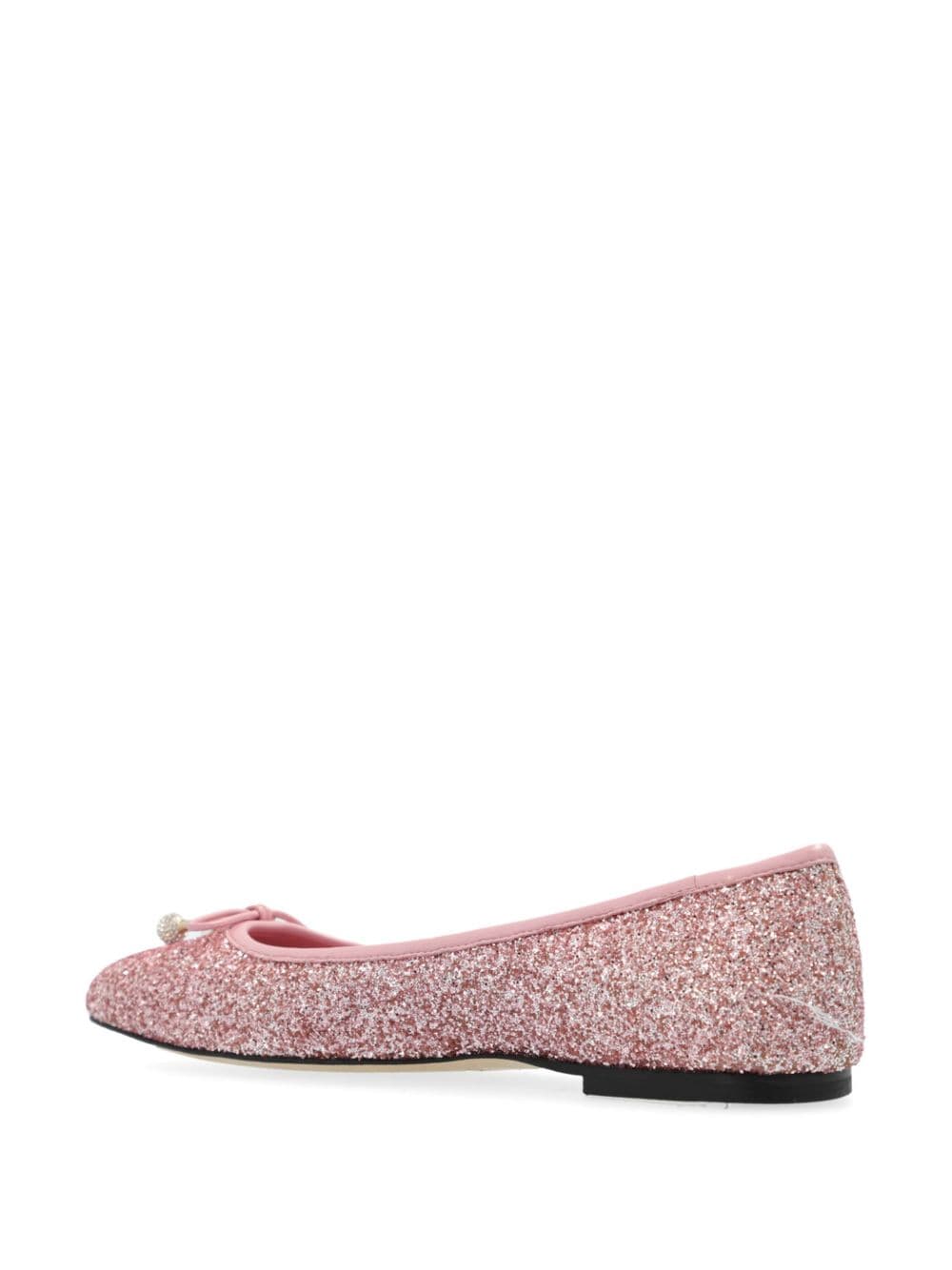 Jimmy Choo JIMMY CHOO- Elme Flat Glittered Ballets