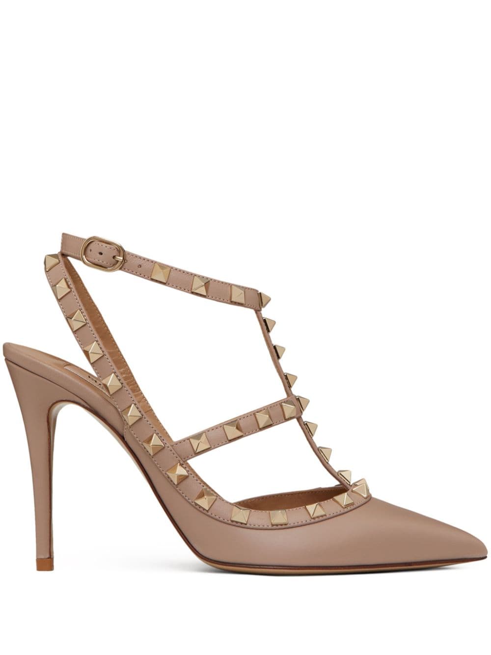 VALENTINO GARAVANI VALENTINO GARAVANI- Rockstud Leather Slingback Pumps