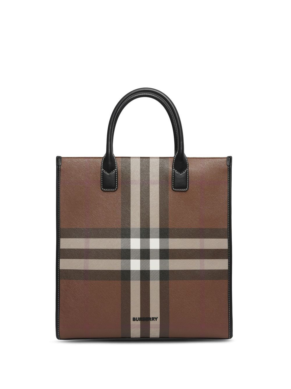 Burberry BURBERRY- Check Motif Tote Bag