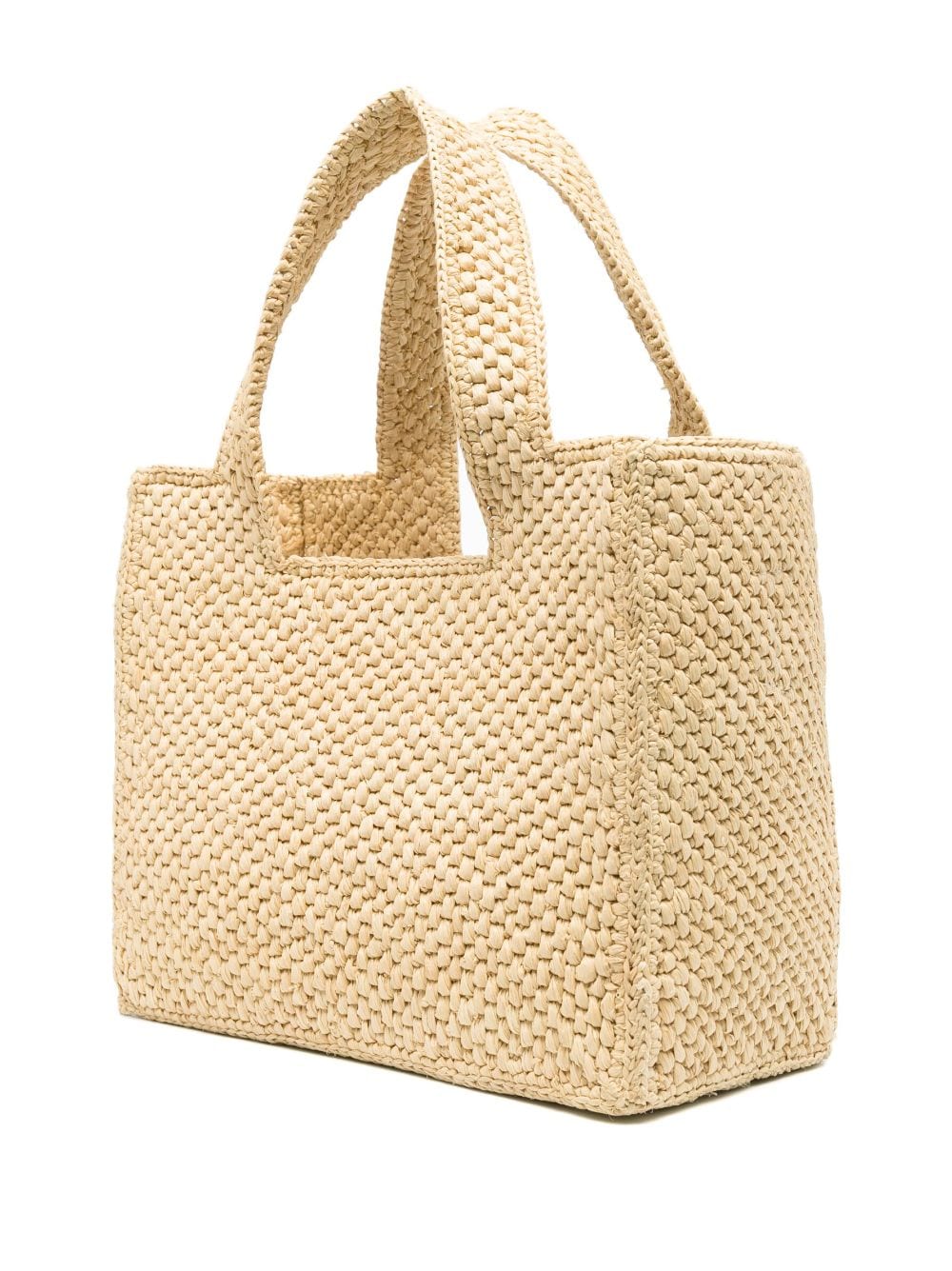 Loewe LOEWE- Loewe Font Small Raffia Tote Bag