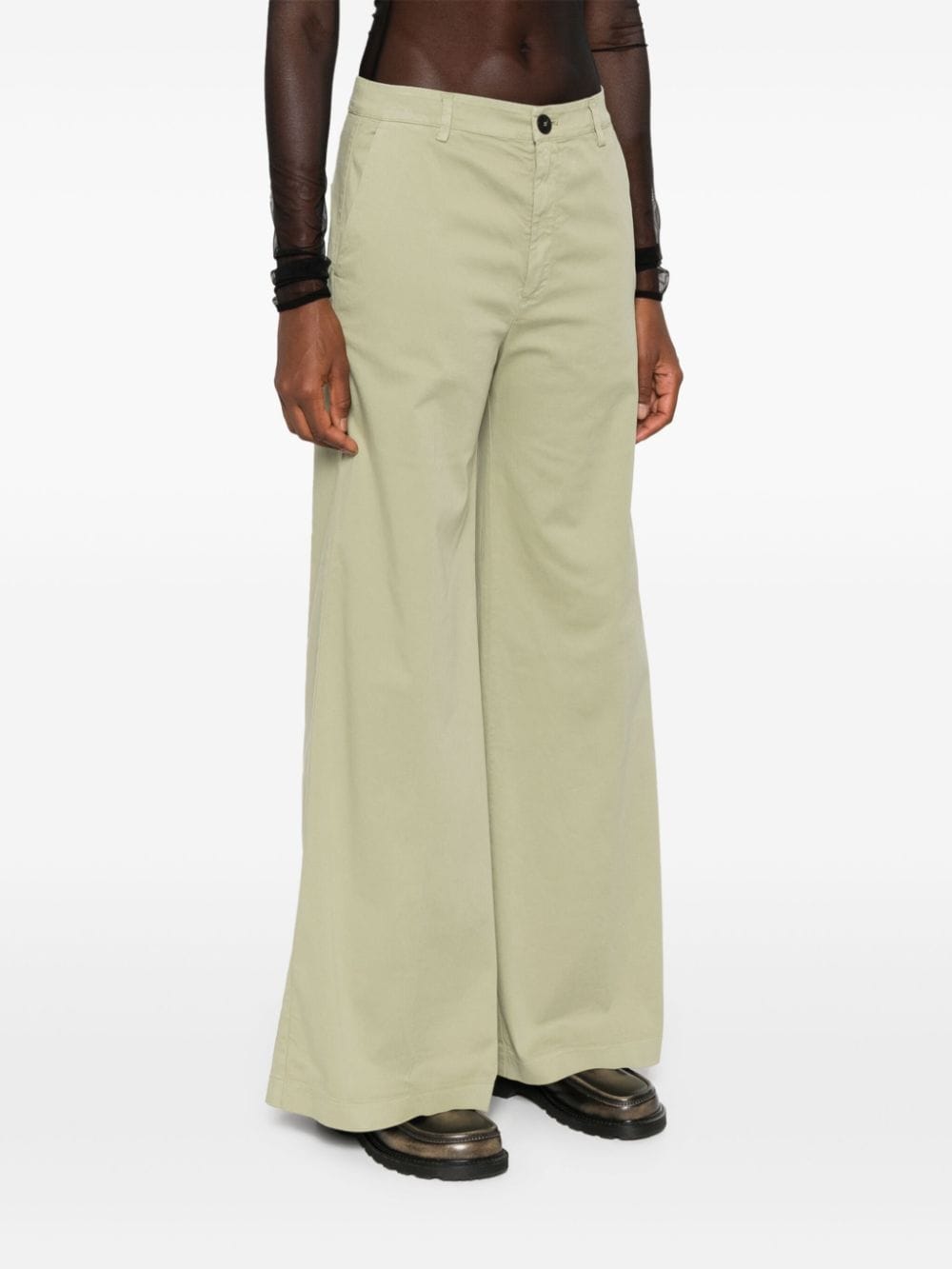 Forte Forte FORTE FORTE- Cotton Wide-leg Trousers