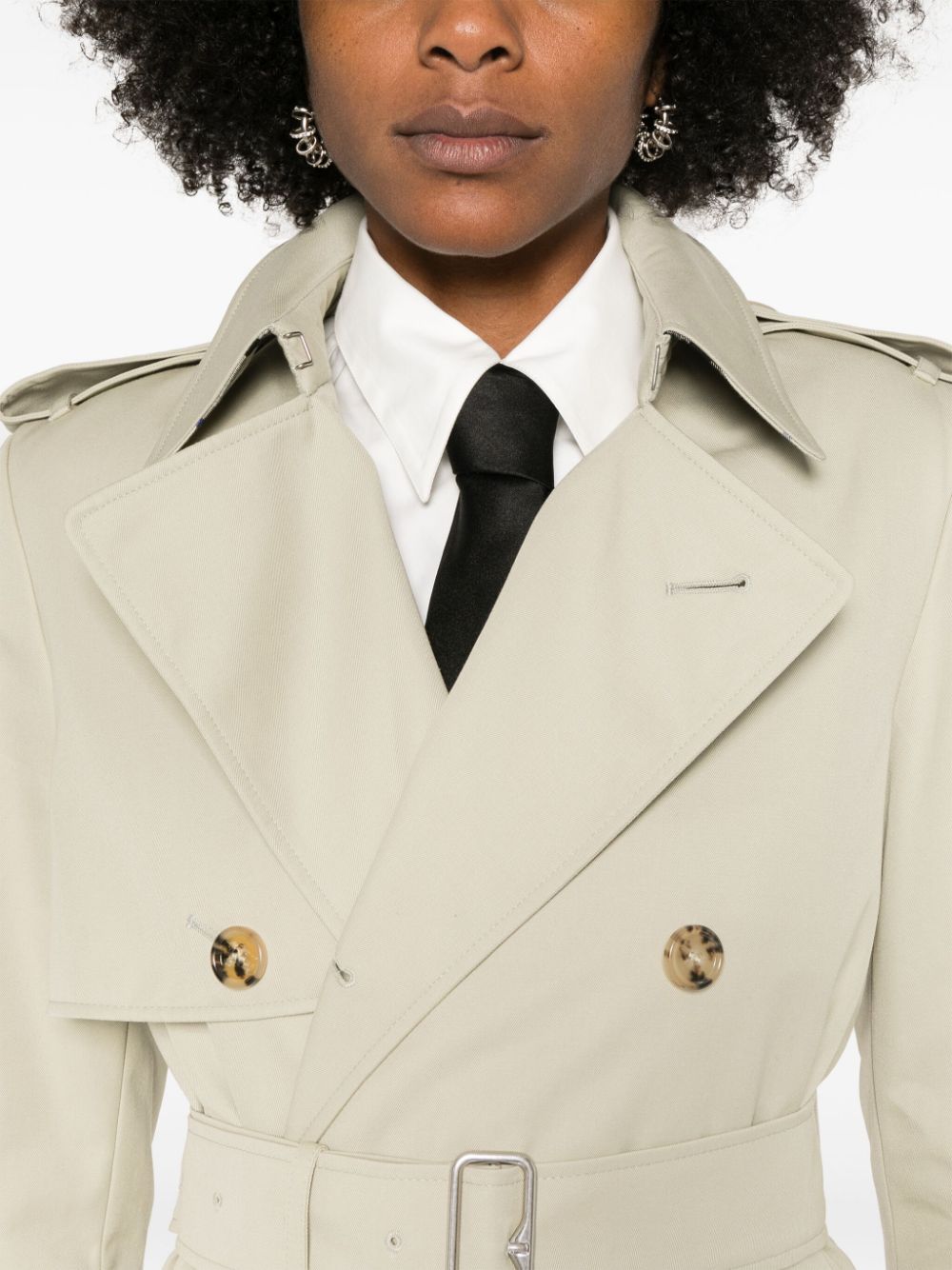 Burberry BURBERRY- Cotton Blend Long Trench Coat