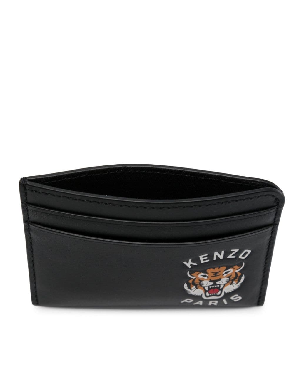 Kenzo KENZO- Varsity Tiger Leather Card Case