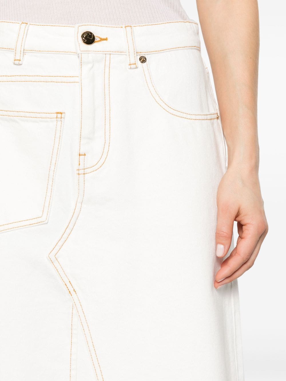 Tory Burch TORY BURCH- Denim Midi Skirt