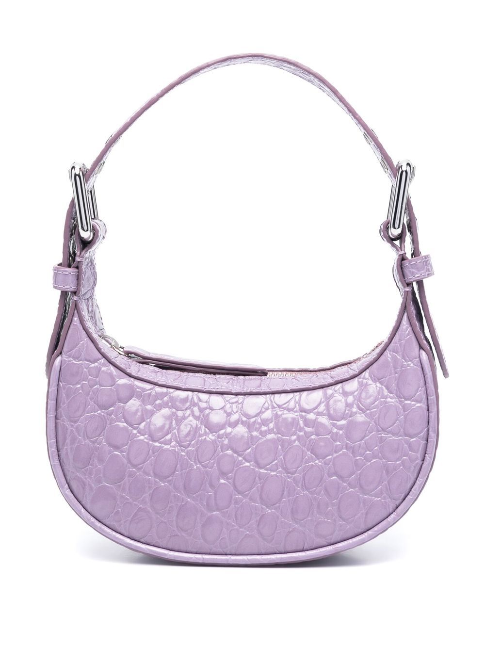 BY FAR BY FAR- Mini Soho Croco Embossed Leather Shoulder Bag