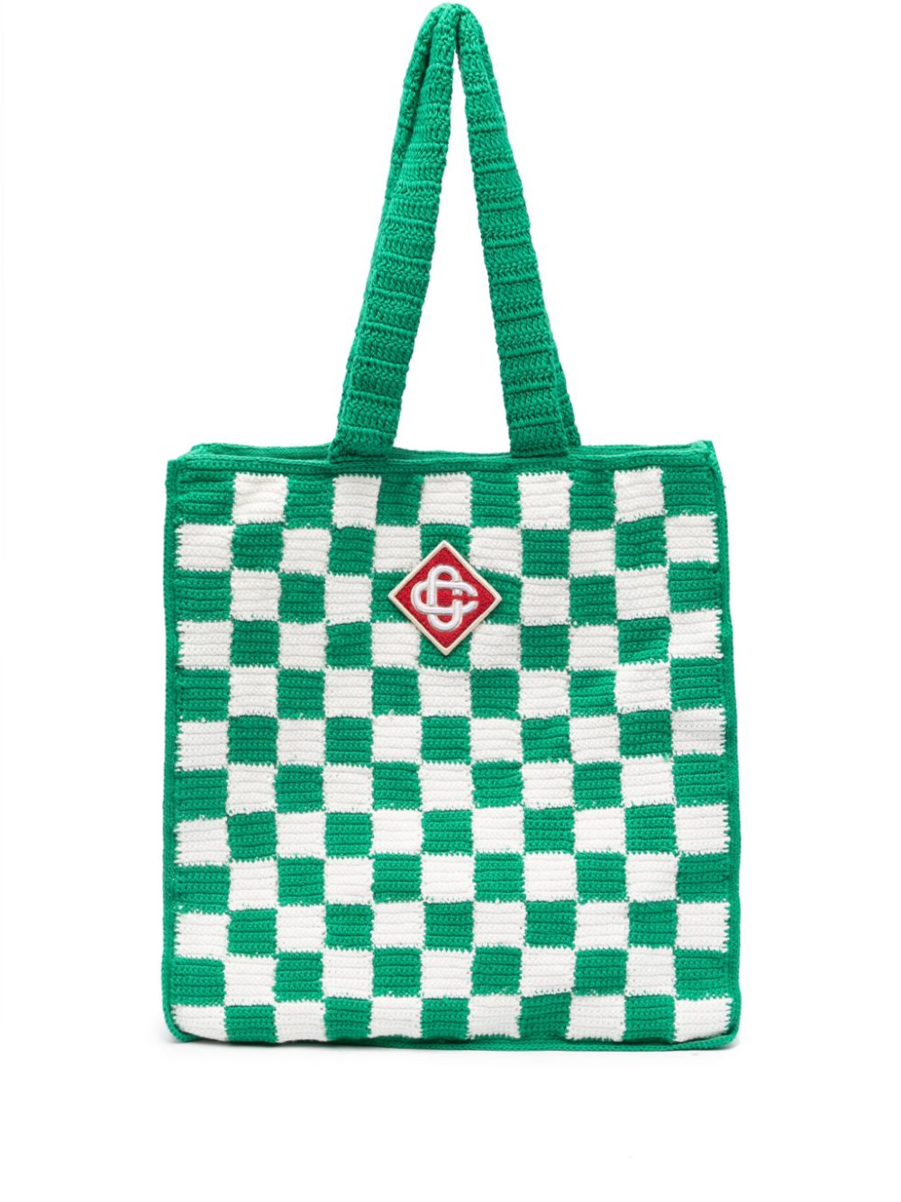 Casablanca CASABLANCA- Crochet Cotton Tote Bag