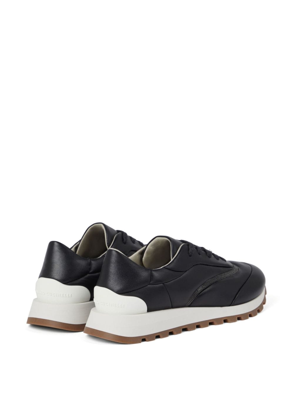 Brunello Cucinelli BRUNELLO CUCINELLI- Leather Sneakers With Precious Details