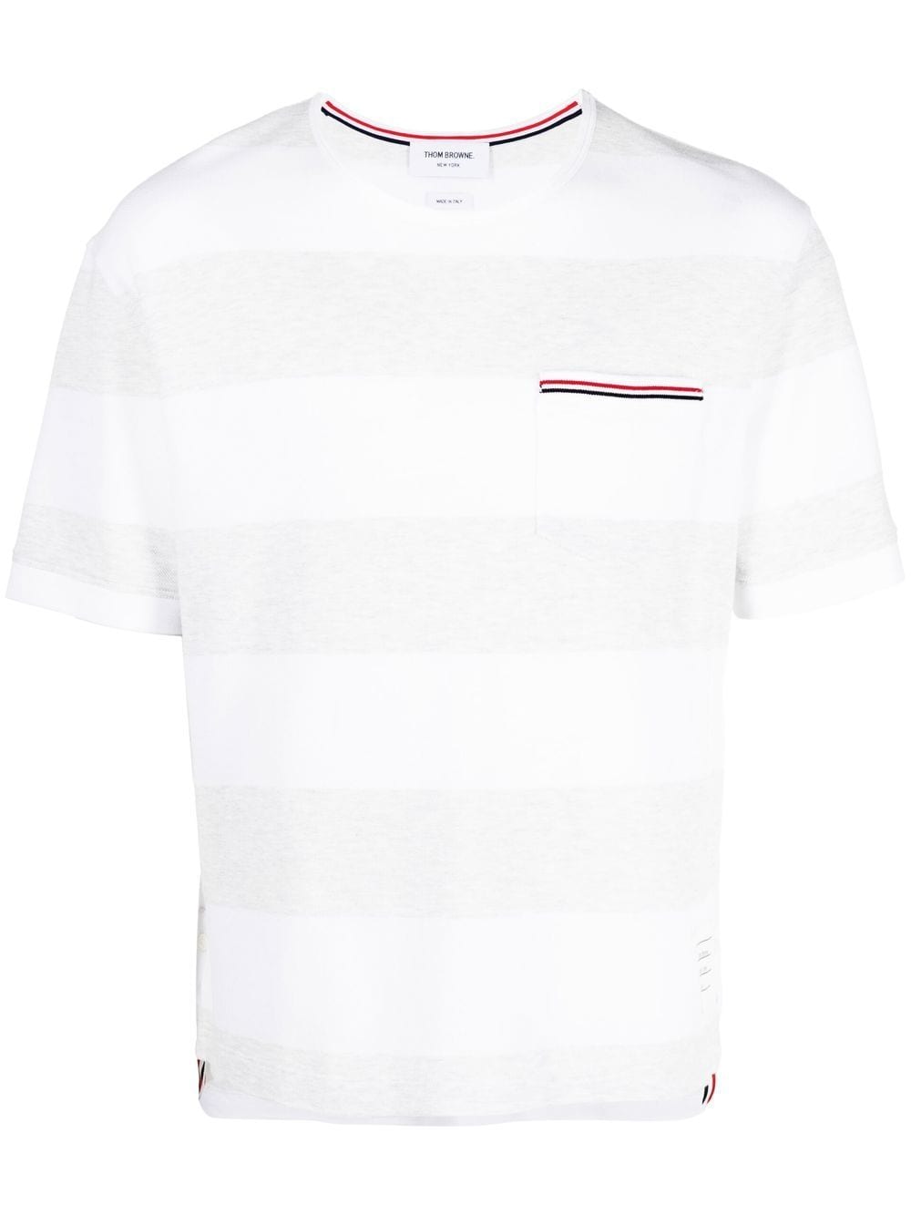 Thom Browne THOM BROWNE- Striped Cotton T-shirt