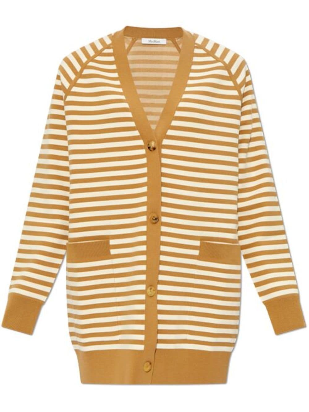 Max Mara MAX MARA- Striped V-necked Cardigan