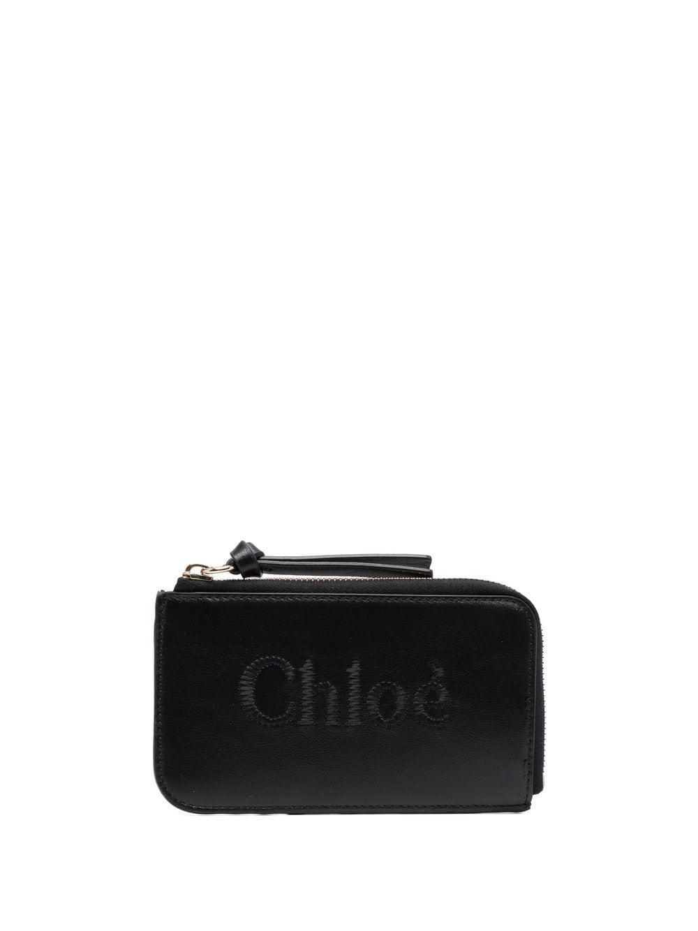 Chloé CHLOÉ- Chloé Sense Leather Zipped Card Holder