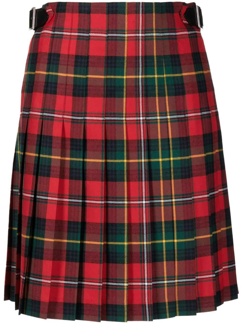 COMME des GARÇONS COMME DES GARCONS- Checked Wool Mini Skirt