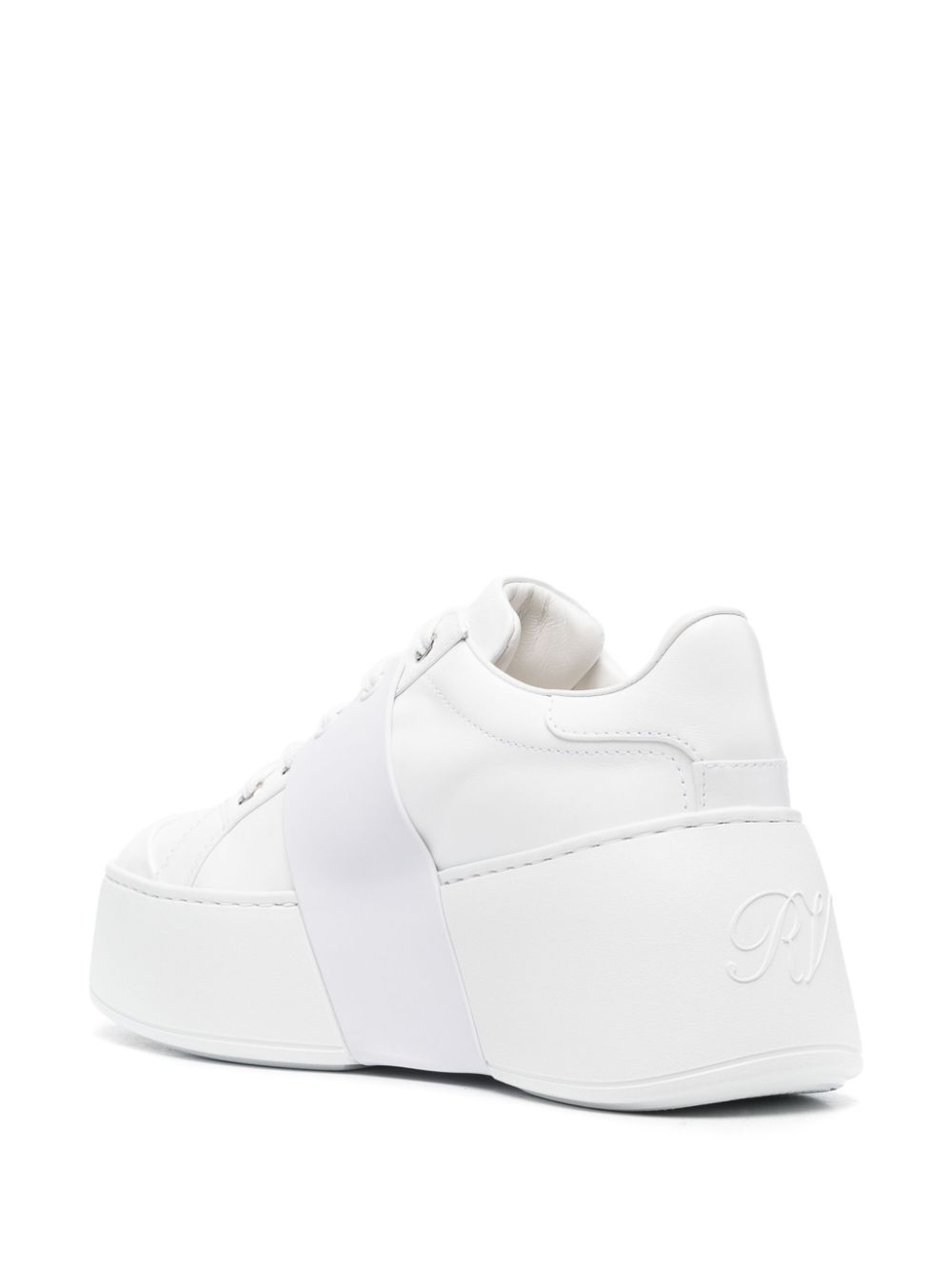 Roger Vivier ROGER VIVIER- Viv Skate High Leather Sneakers