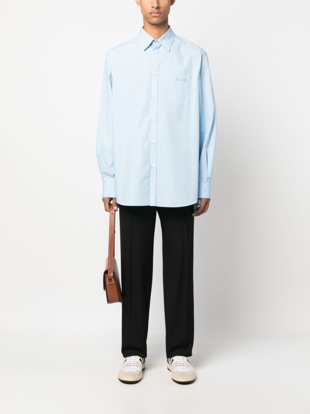 Valentino VALENTINO- Embroidered Cotton Shirt