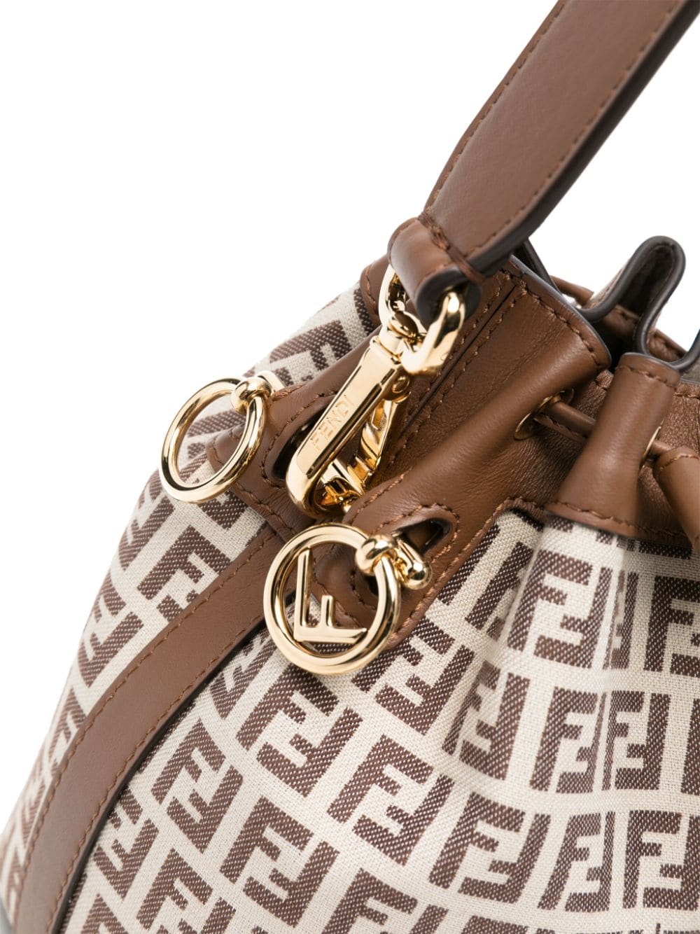 FENDI FENDI- Mon Tresor Mini Leather Bucket Bag