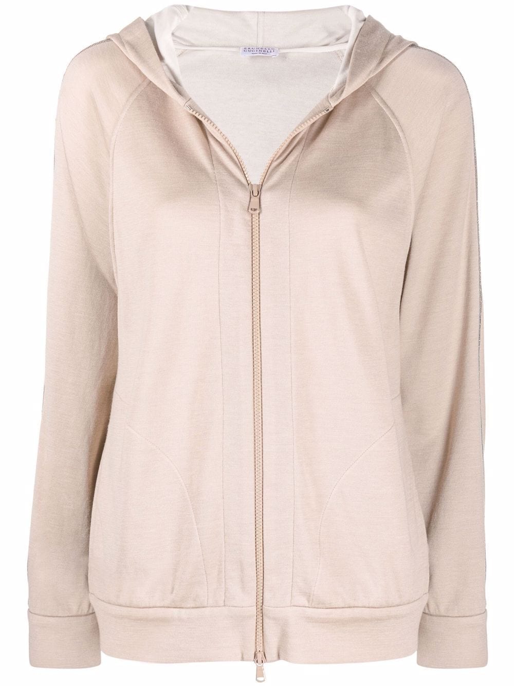 Brunello Cucinelli BRUNELLO CUCINELLI- Cotton Blend Zip Hoodie