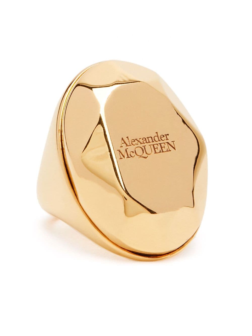 Alexander McQueen ALEXANDER MCQUEEN- Stone Logo Ring