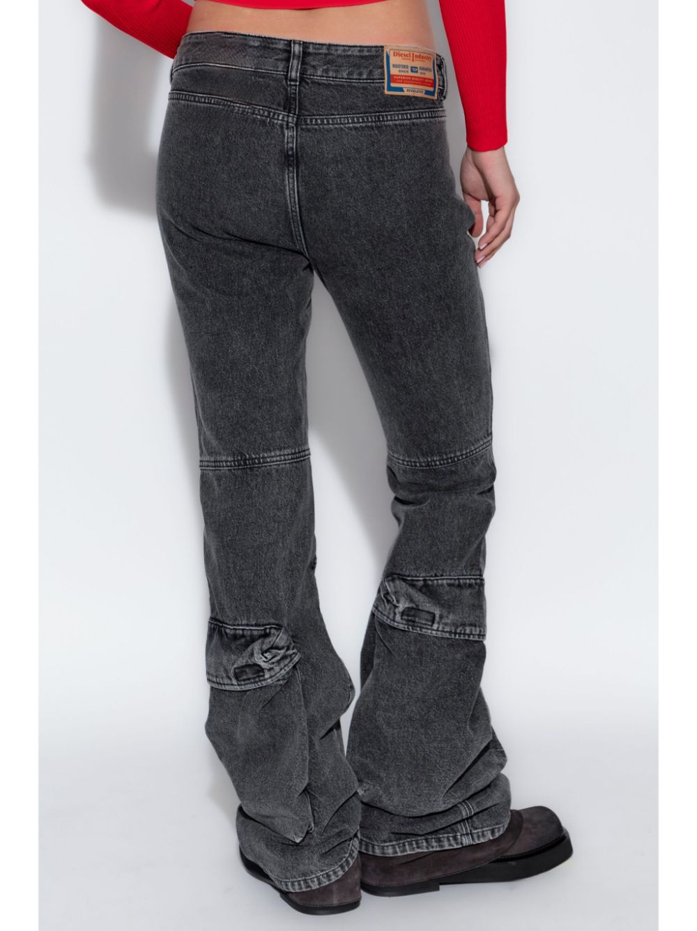 Diesel DIESEL- Flared Denim Cotton Jeans