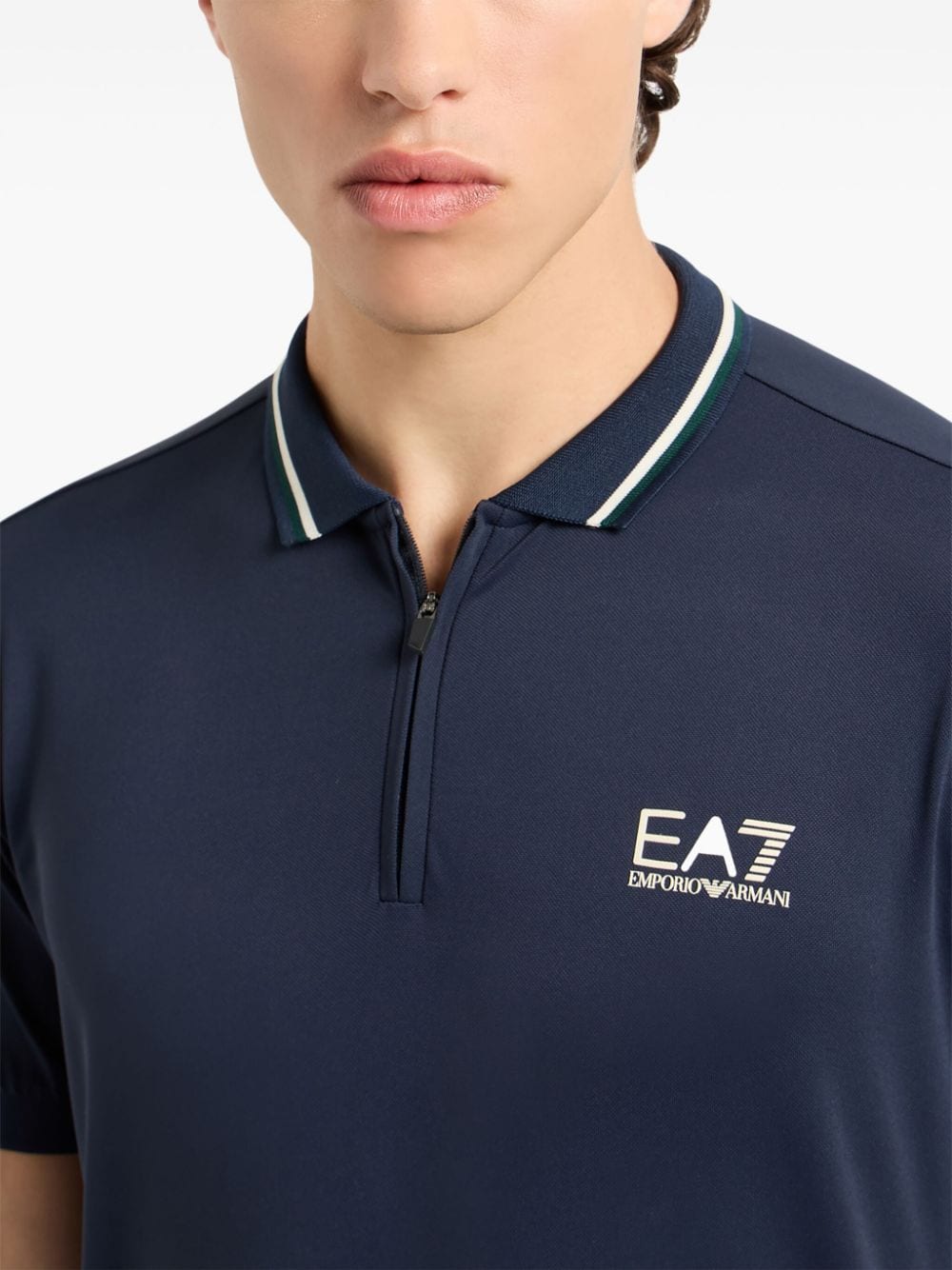 EA7 EA7- Logo Nylon Polo Shirt