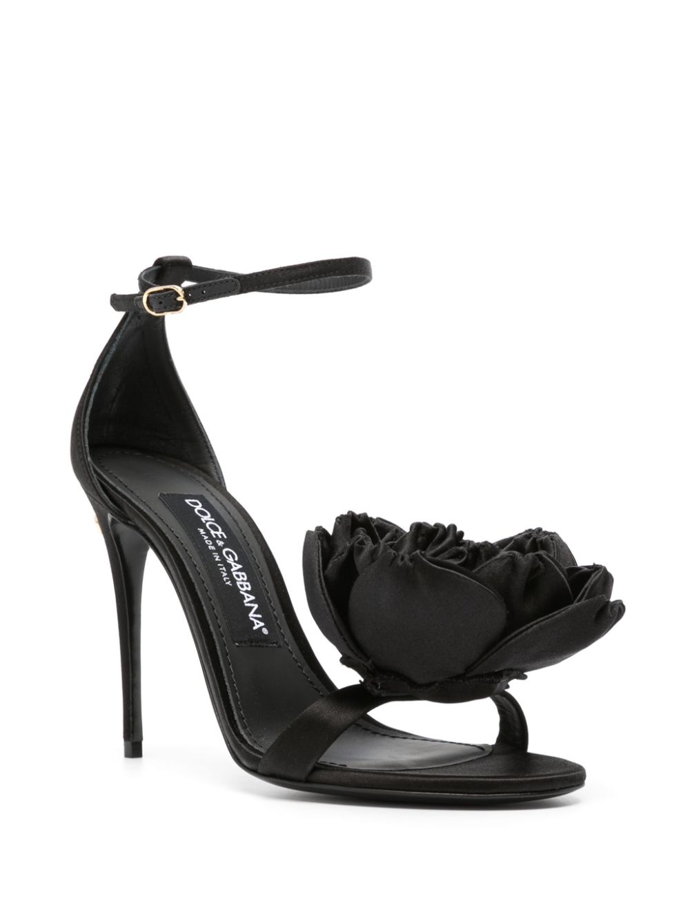 Dolce & Gabbana DOLCE & GABBANA- Keira Satin Heel Sandals