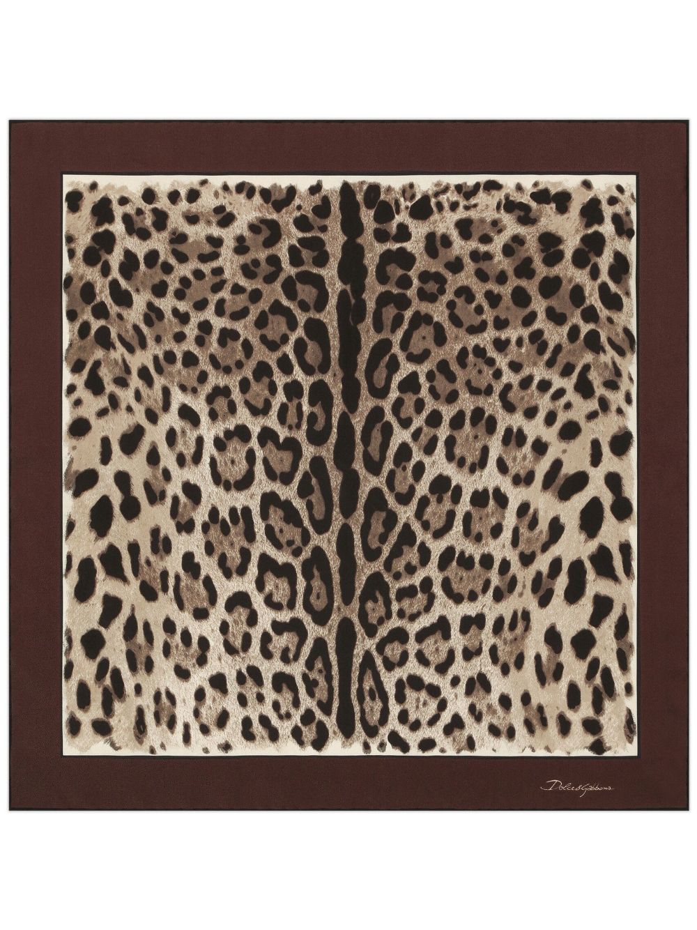 Dolce & Gabbana DOLCE & GABBANA- Leopard Print Silk Foulard