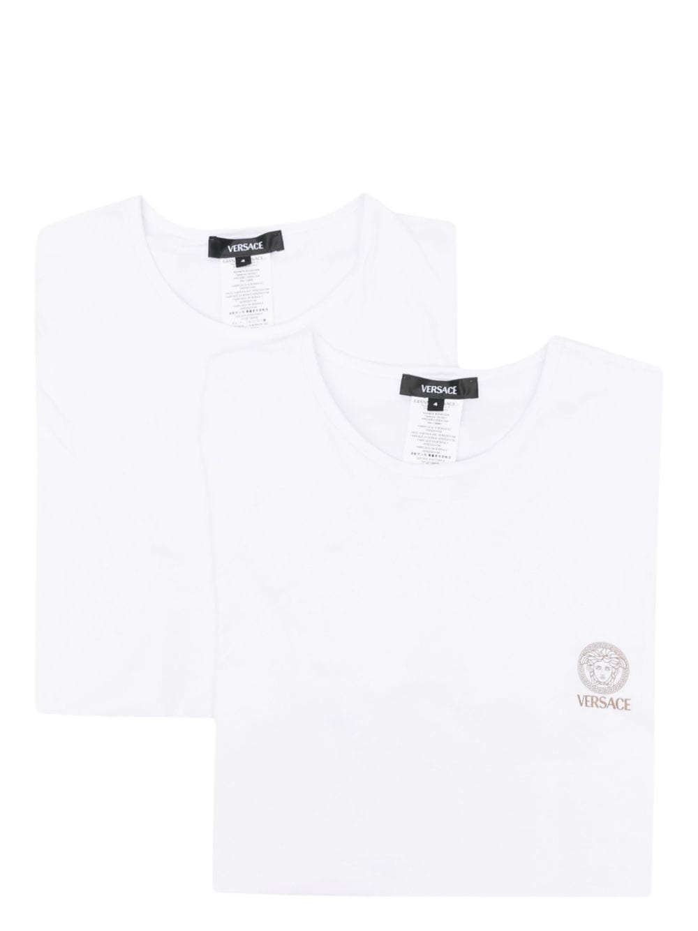 Versace VERSACE- Logo Organic Cotton T-shirt