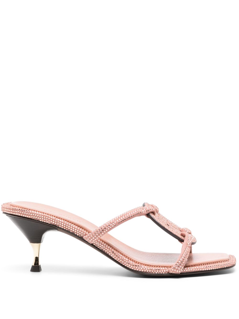 Tory Burch TORY BURCH- Miller Leather Heel Sandals