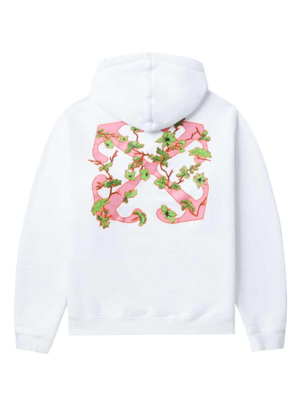 OFF-WHITE OFF-WHITE- Ramage Flower Cotton Hoodie