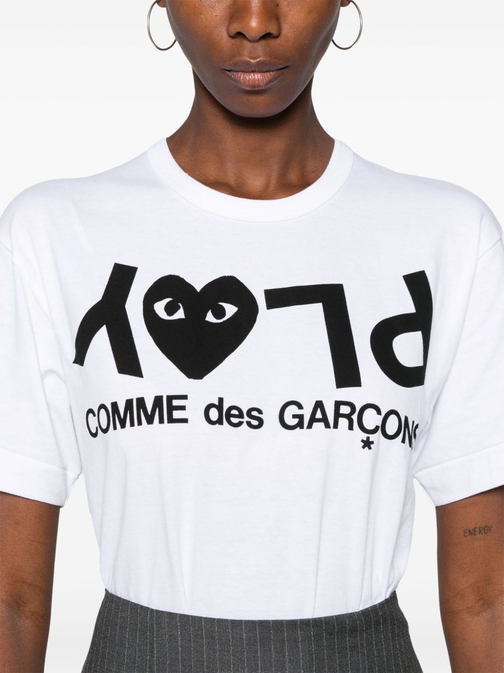 Comme Des Garçons Play COMME DES GARCONS PLAY- Logo Cotton T-shirt