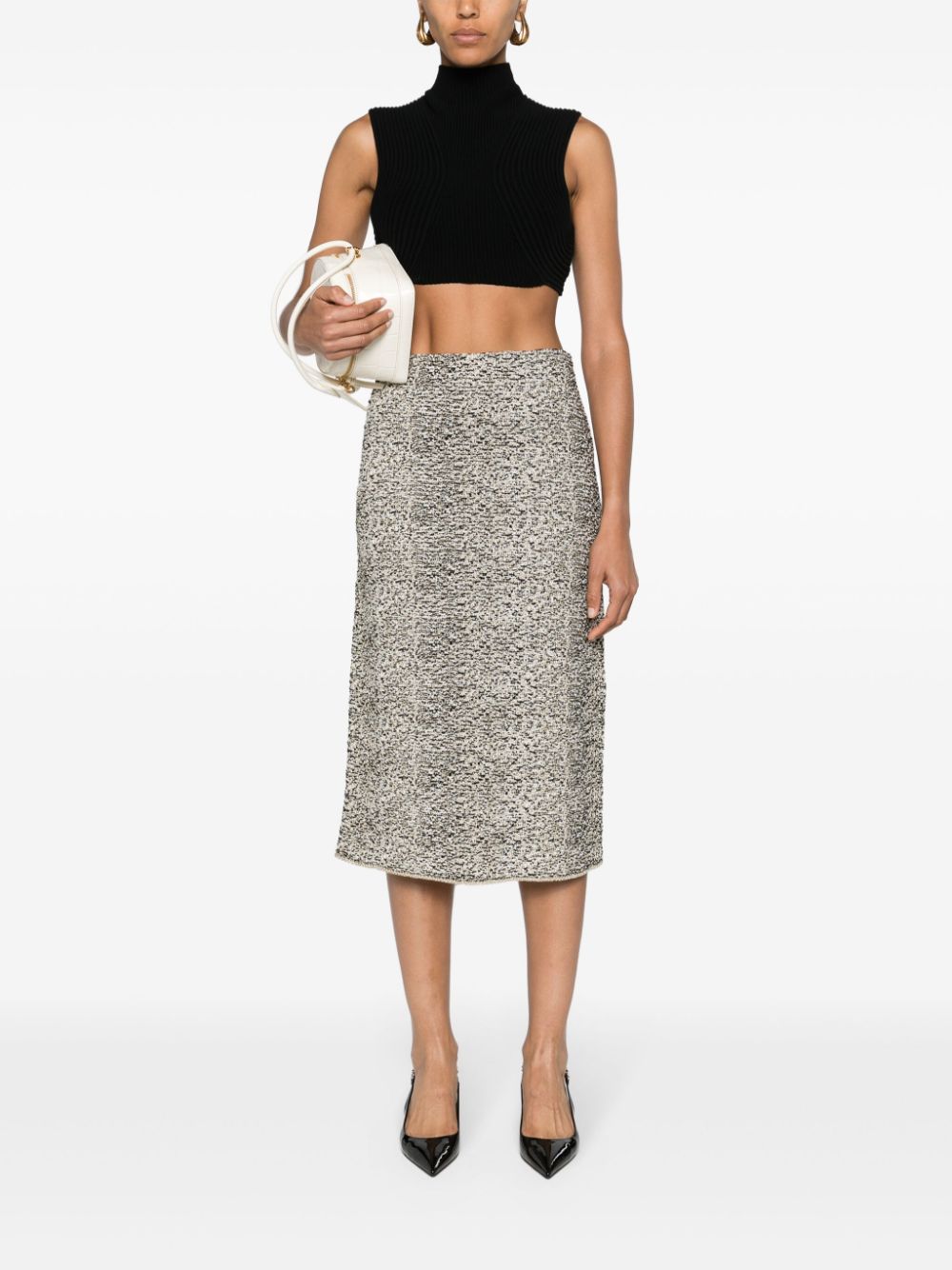 Fabiana Filippi FABIANA FILIPPI- Cotton Blend Midi Skirt