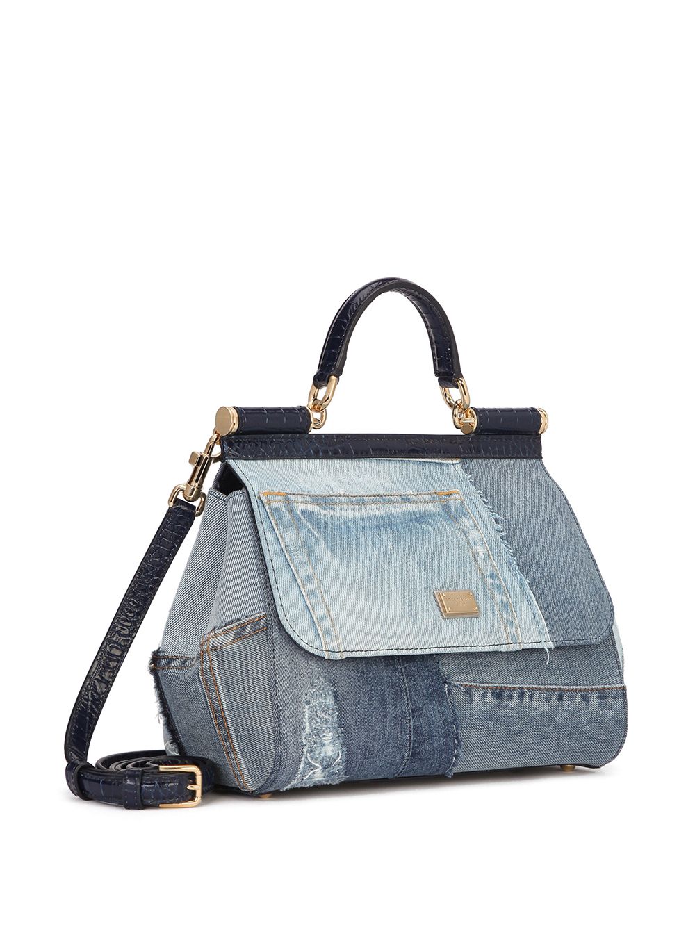 Dolce & Gabbana DOLCE & GABBANA- Denim Sicily Handbag