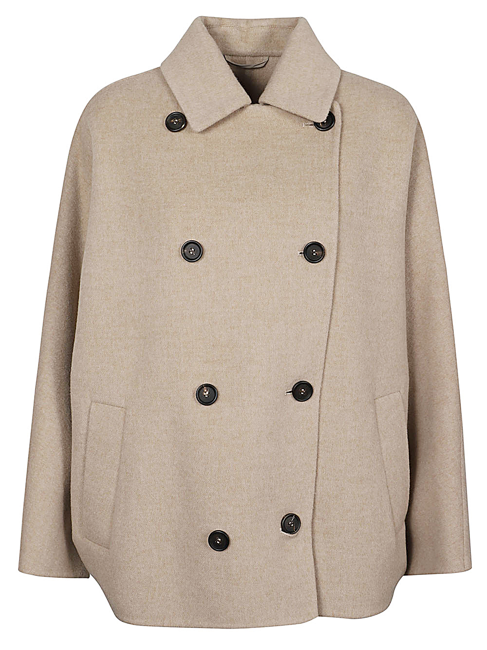 Brunello Cucinelli BRUNELLO CUCINELLI- Wool Double-breasted Coat