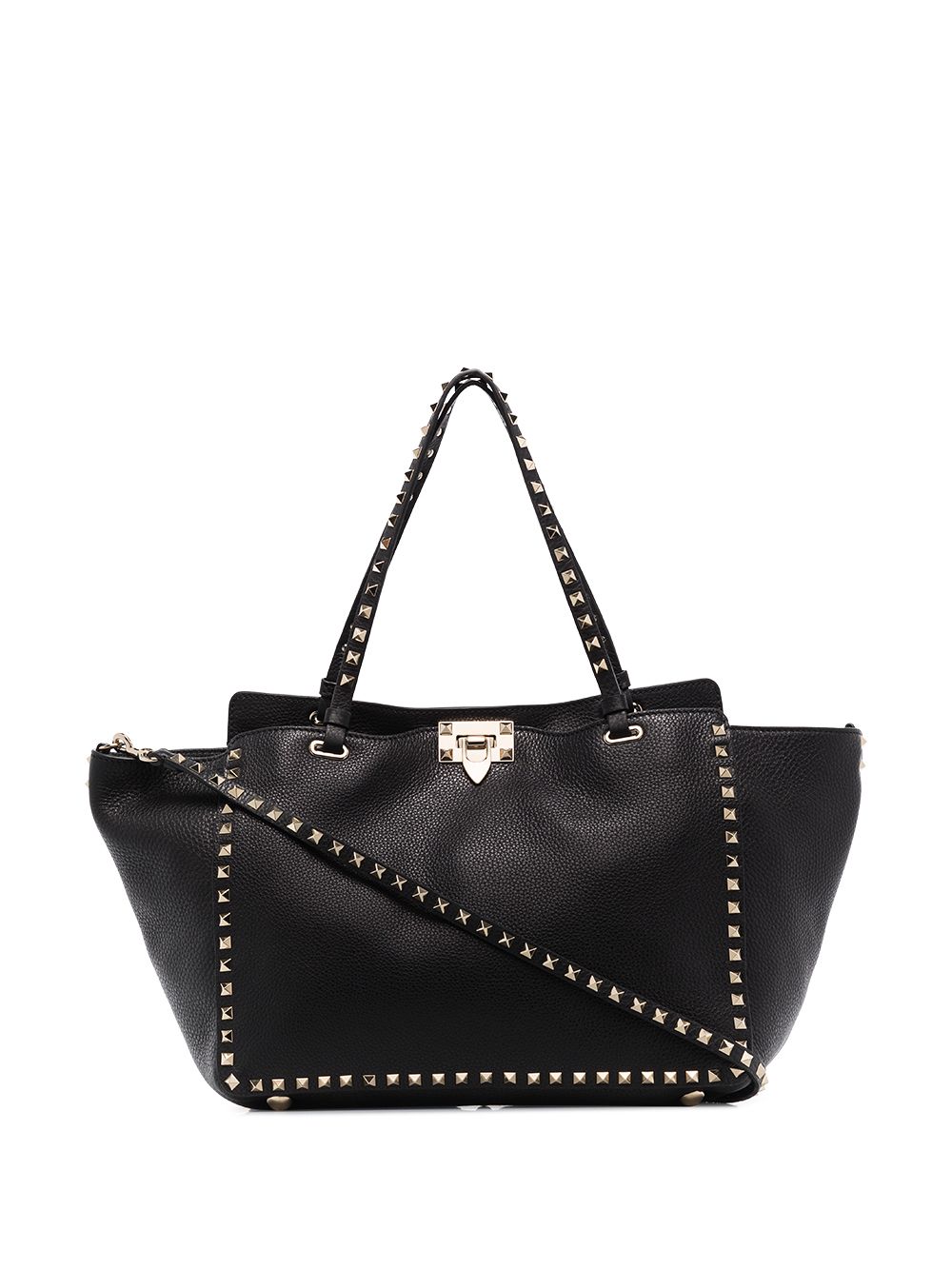 VALENTINO GARAVANI VALENTINO GARAVANI- Rockstud Leather Tote Bag