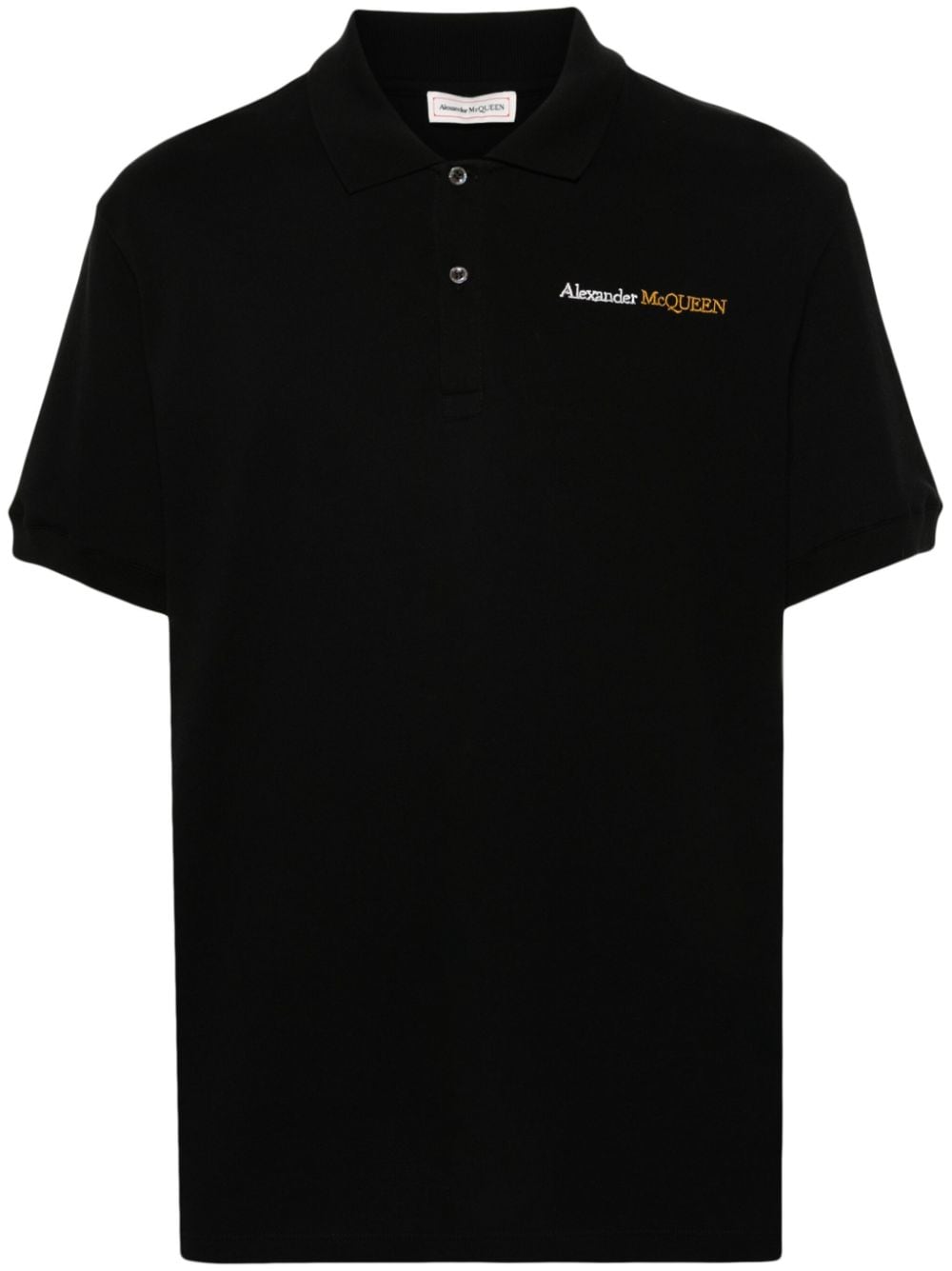 Alexander McQueen ALEXANDER MCQUEEN- Logo Organic Cotton Polo Shirt