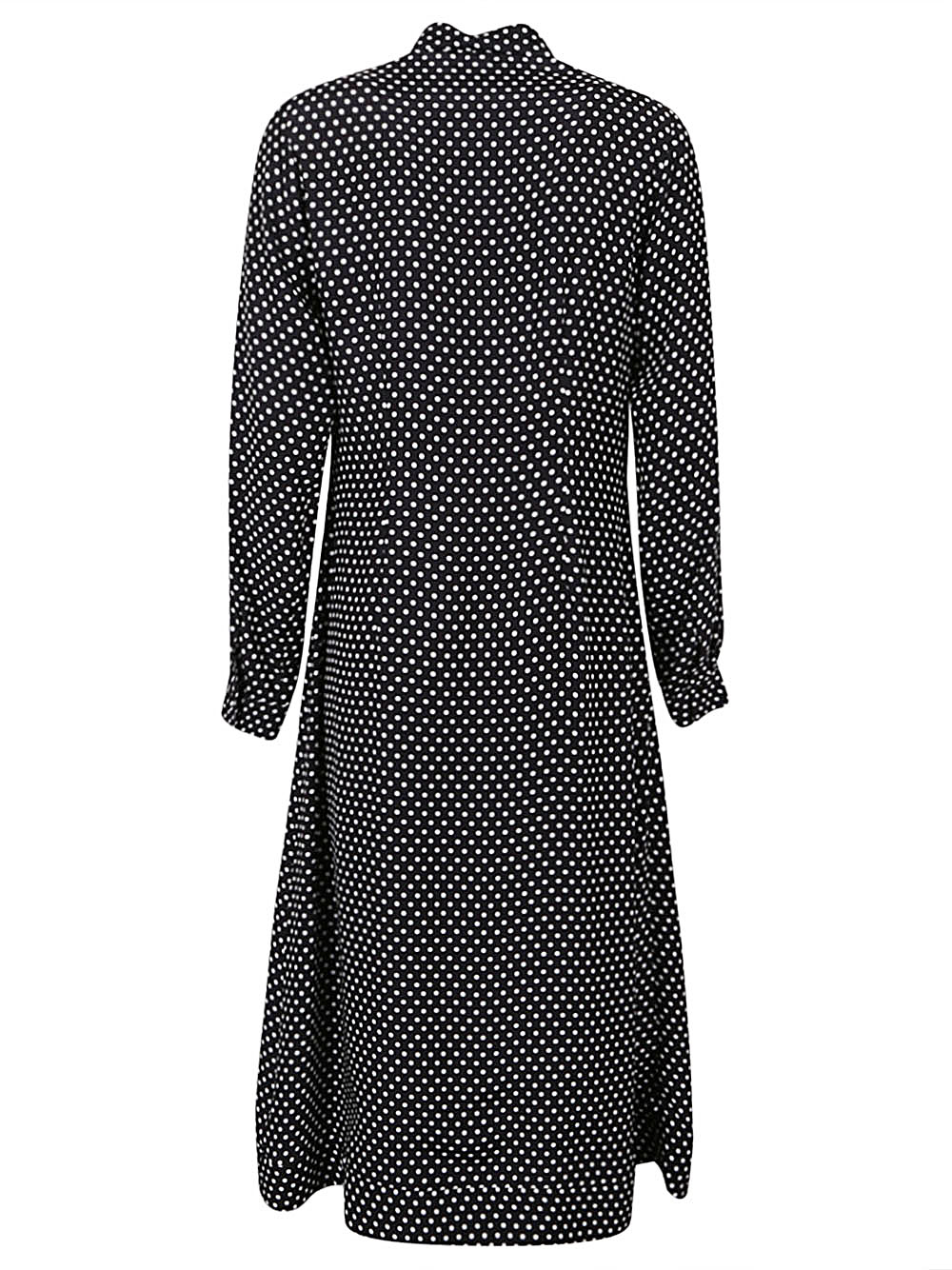 Crida CRIDA- Polka Dot Silk Midi Dress