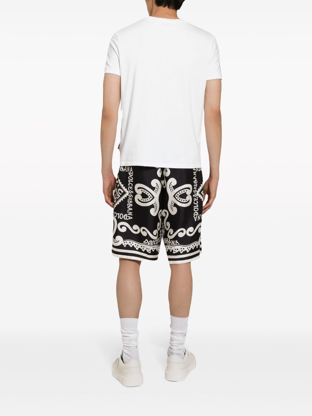 Dolce & Gabbana DOLCE & GABBANA- Silk Bermuda Shorts