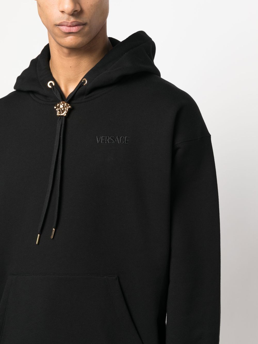 Versace VERSACE- Medusa-drawstring Cotton Hoodie