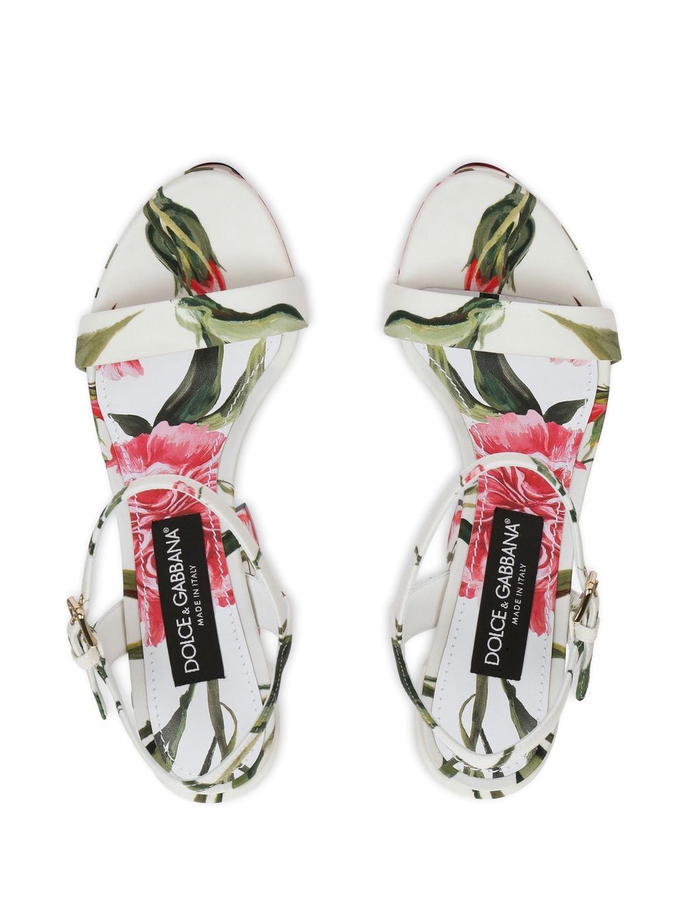 Dolce & Gabbana DOLCE & GABBANA- Printed Platform Heel Sandals