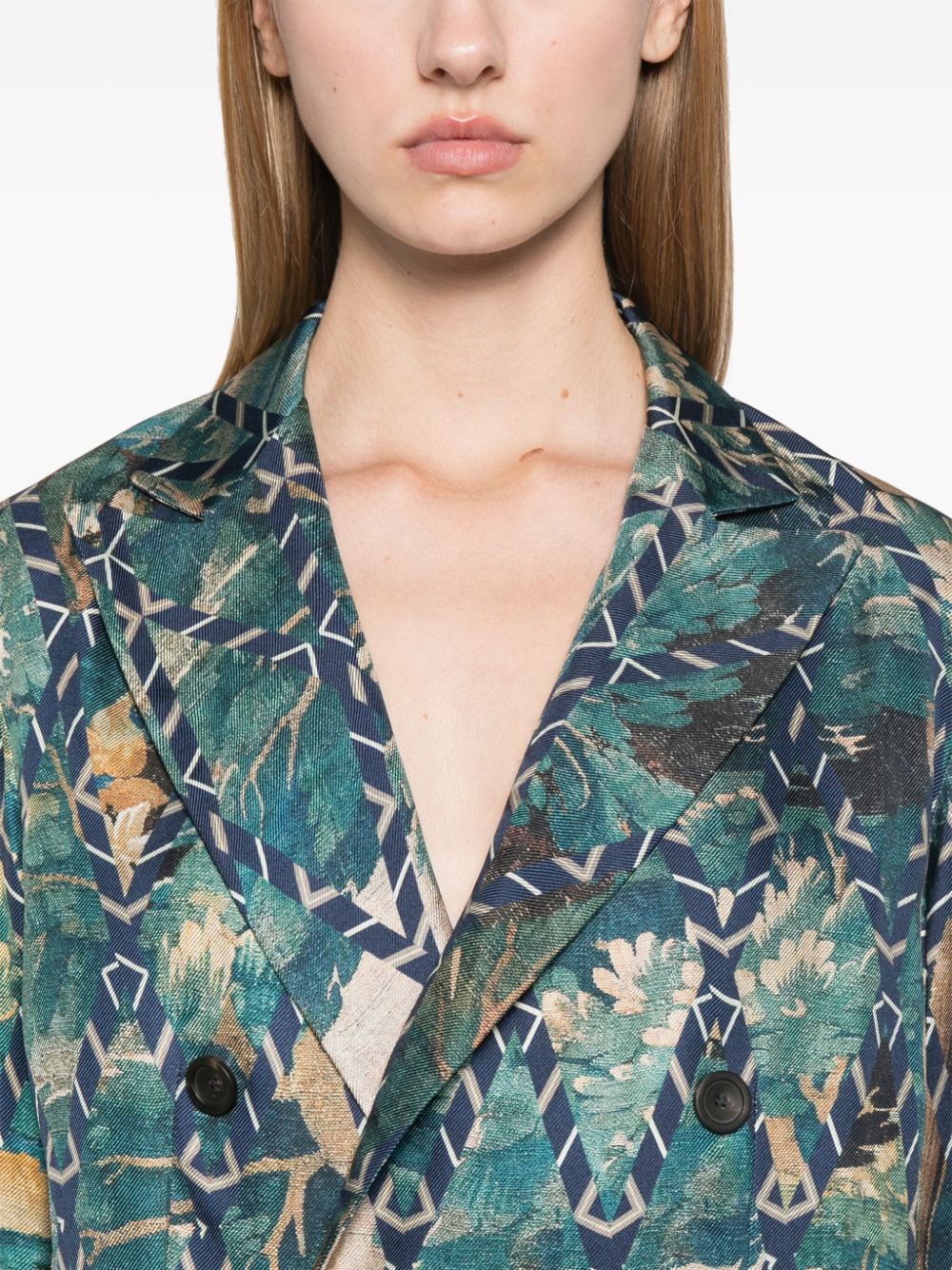 Pierre-Louis Mascia PIERRE-LOUIS MASCIA- Printed Silk Jacket