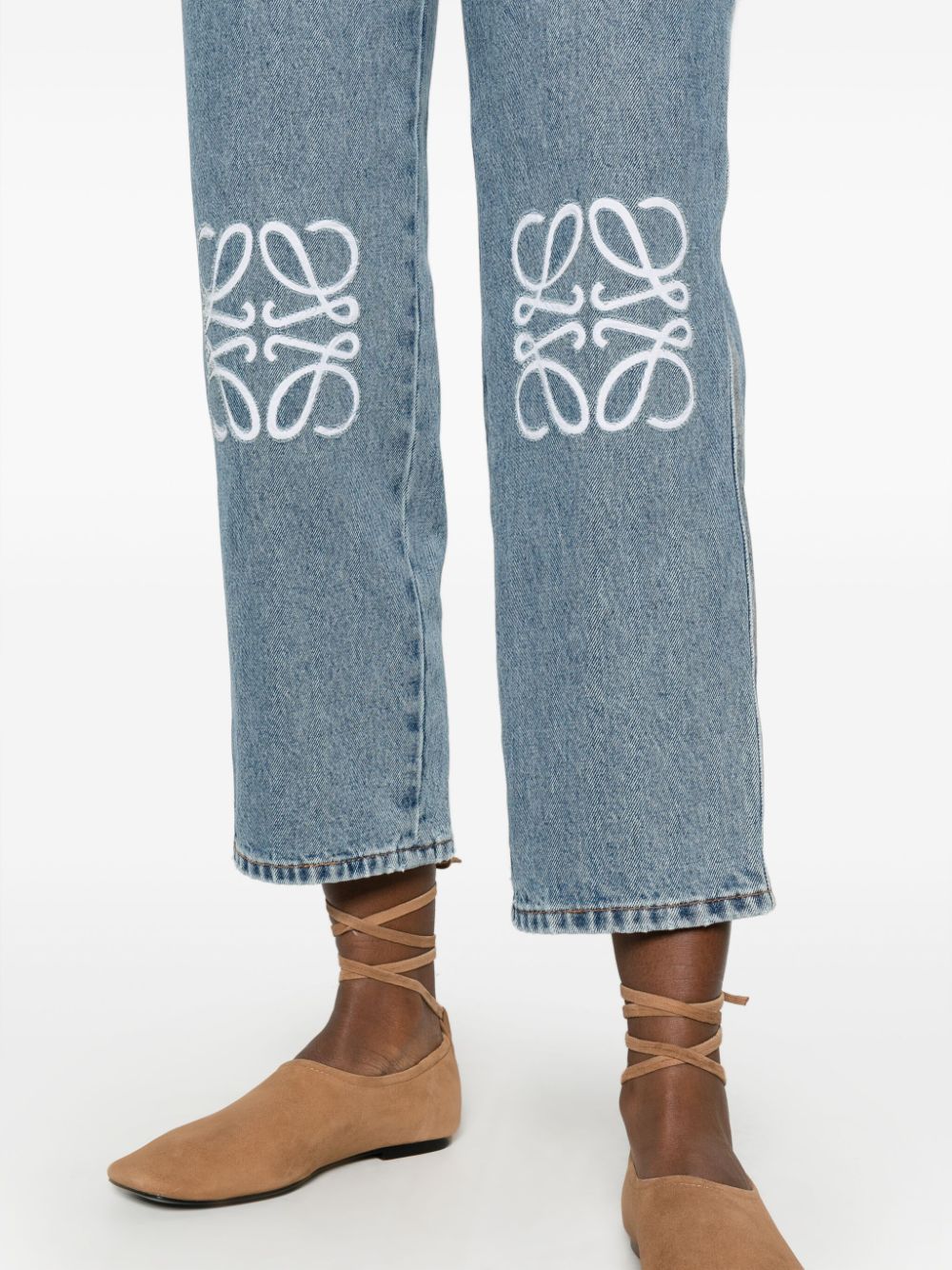 Loewe LOEWE- Anagram Cropped Denim Jeans