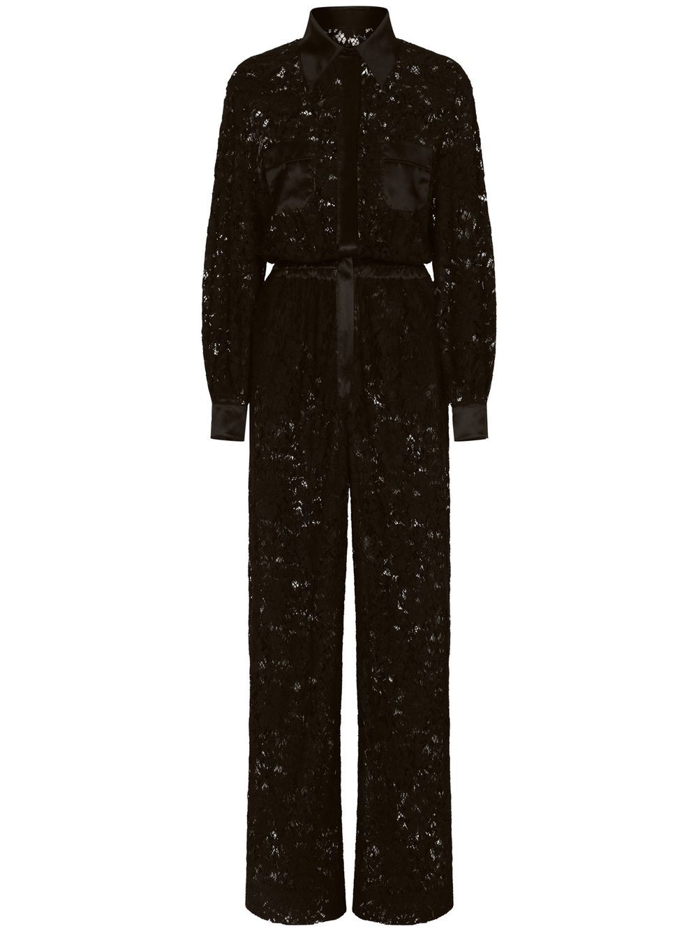 Dolce & Gabbana DOLCE & GABBANA- Lace Long Shirt Jumpsuit