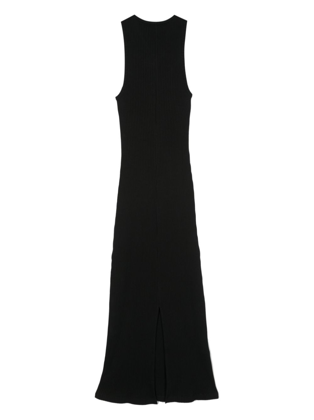 Loewe LOEWE- Anagram Ribbed Cotton Long Dress