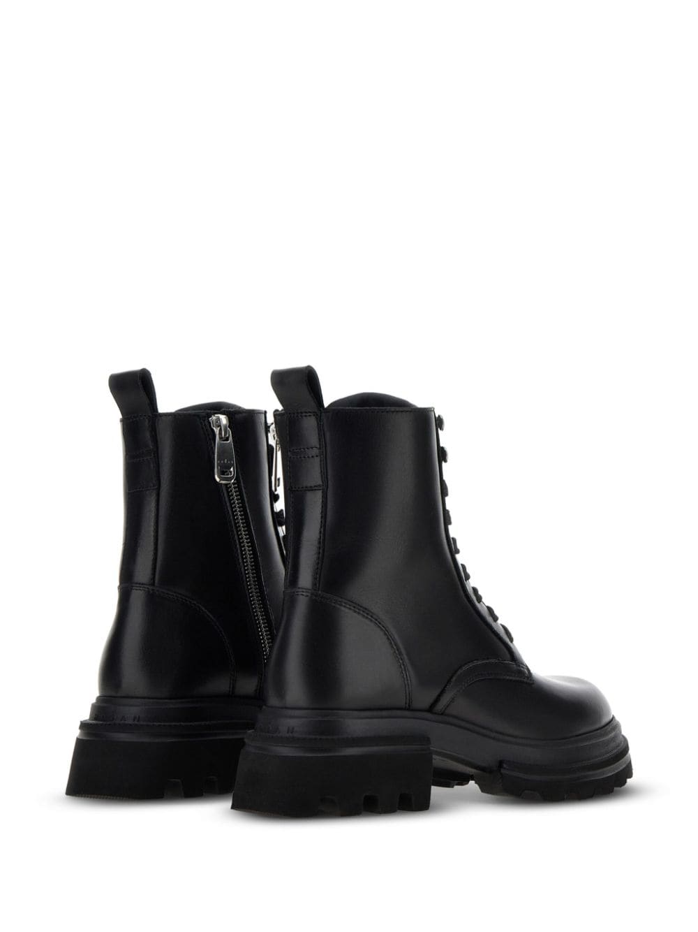 Hogan HOGAN- Leather Combat Boots