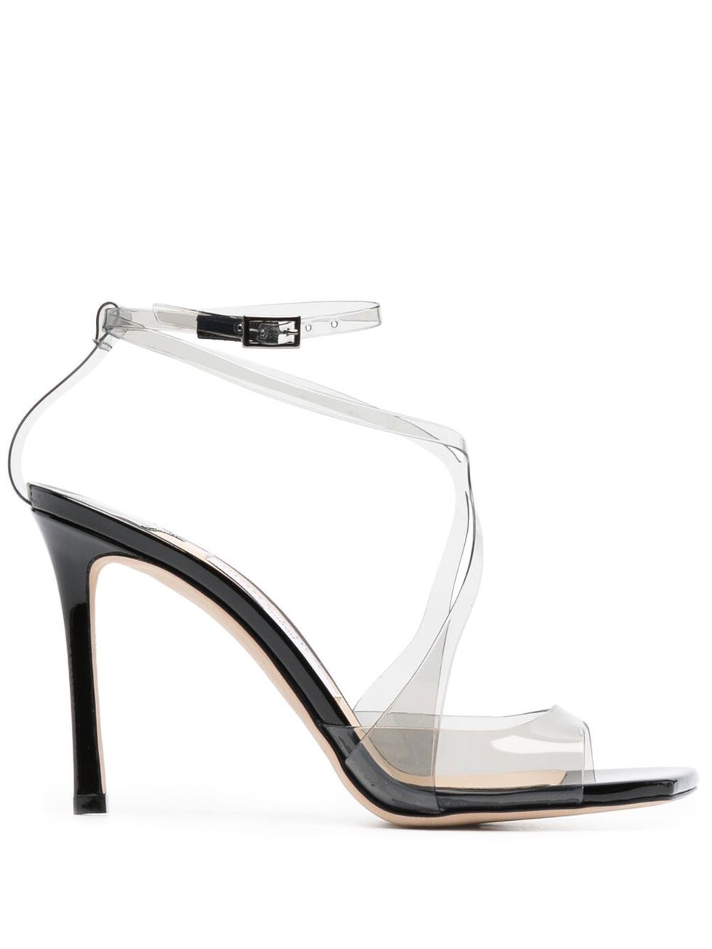 Jimmy Choo JIMMY CHOO- Azia 95 Patent And Plexiglass Sandals