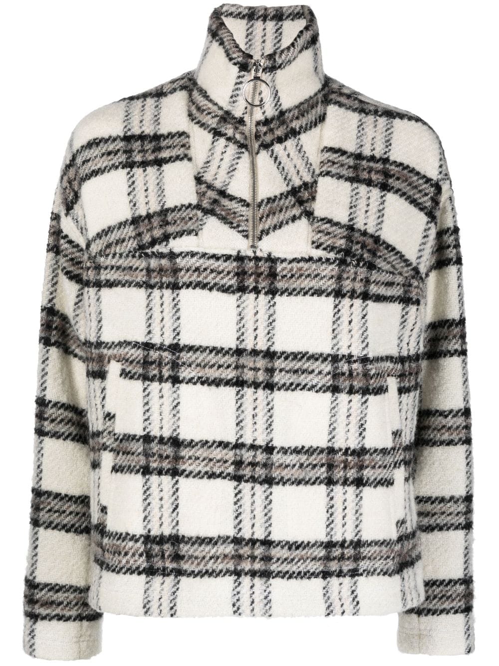 Iro IRO- Bika Checked Cotton Blend Sweatshirt