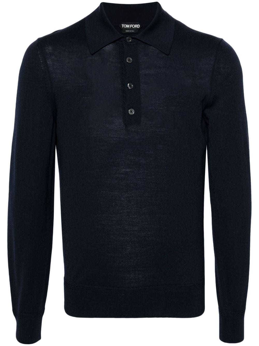 Tom Ford TOM FORD- Wool Polo Shirt With Buttons