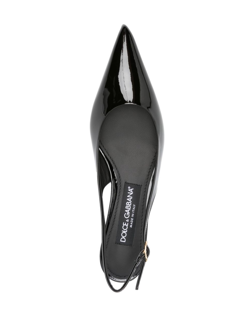 Dolce & Gabbana DOLCE & GABBANA- Patent Leather Slingback Pumps