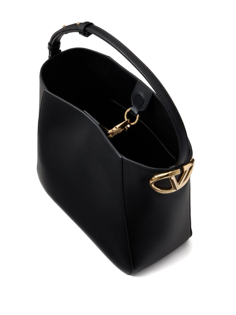 VALENTINO GARAVANI VALENTINO GARAVANI- Vlogo Side Leather Bucket Bag