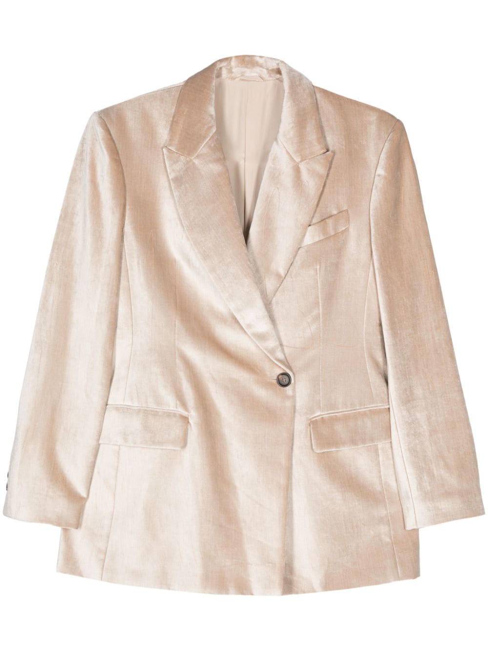 Brunello Cucinelli BRUNELLO CUCINELLI- Cotton Blend Blazer Jacket