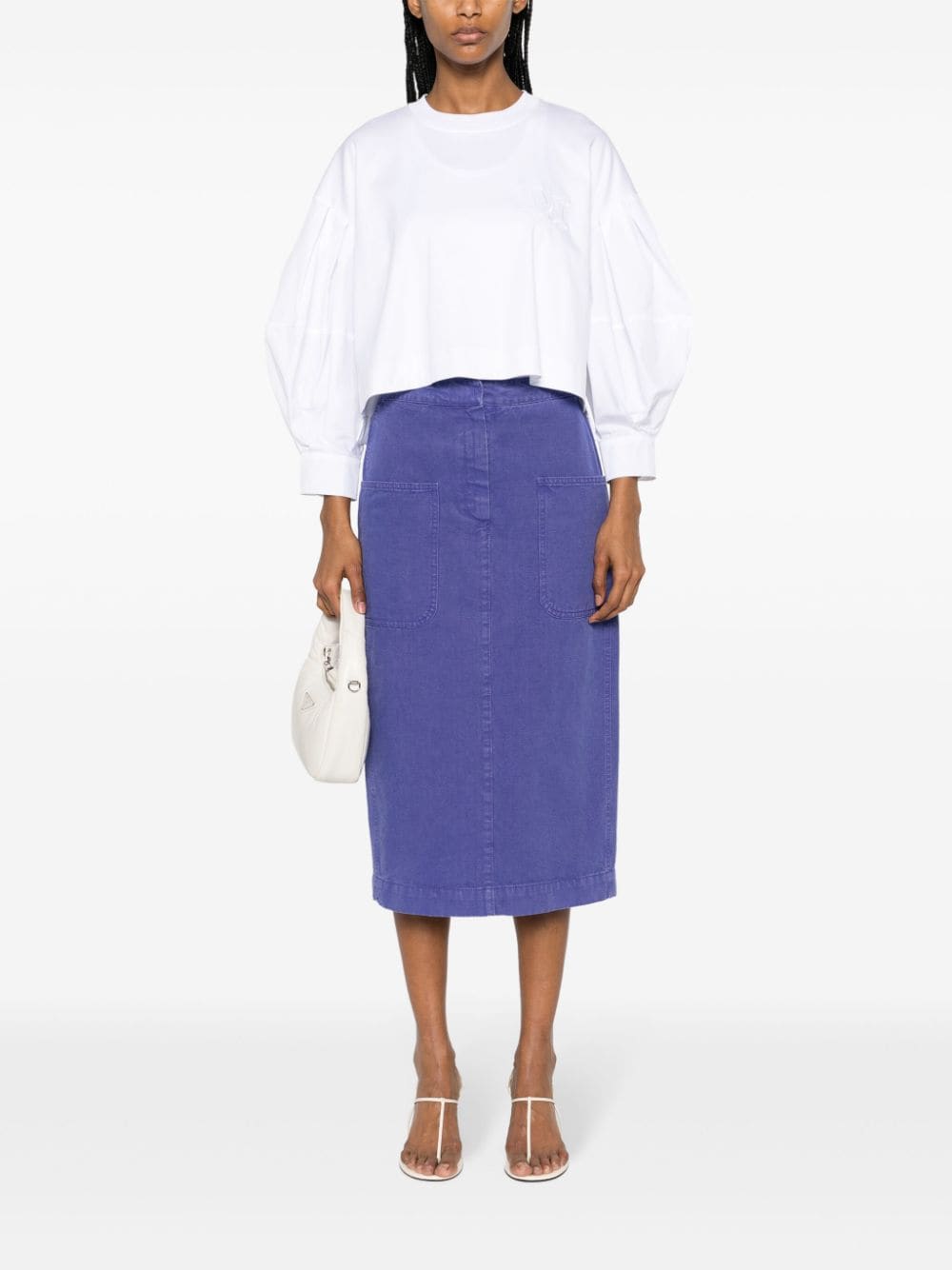 Max Mara MAX MARA- Cotton Midi Skirt